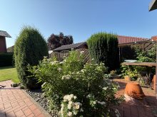 Gartenansicht Beeindruckendes Architektenhaus in familienfreundlicher Lage von Minden