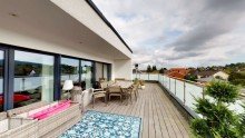 Dachterrasse S�dseite Moderne Penthousewohnung mit tollem Weitblick und vielen Highlights in Minden - S�d