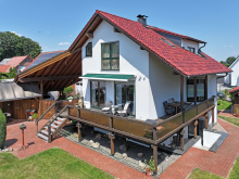 Gartenseite (S�d-West-Ansicht) Beeindruckendes Architektenhaus in familienfreundlicher Lage von Minden