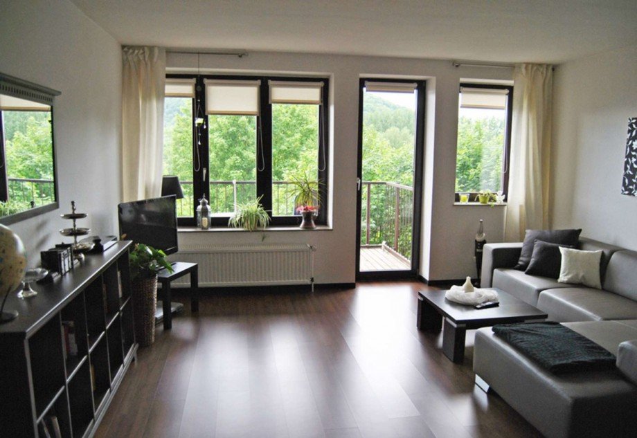 Wohnzimmer 2 Etagenwohnung Porta Westfalica