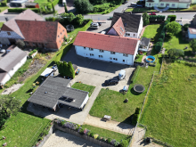 Luftbild-Ansicht 2 ERFOLGREICH VERKAUFT: Ensemble mit Wohnhaus, Gewerbe und Pferdehaltung