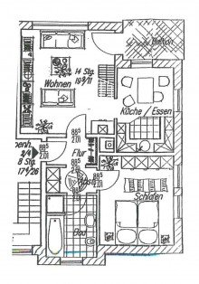 Grundriss OG Schicke Maisonette-Wohnung in Minden-West