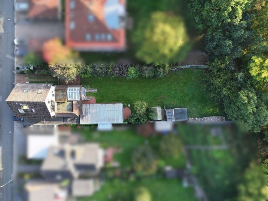 Ansicht von oben Zweifamilienhaus Porta Westfalica