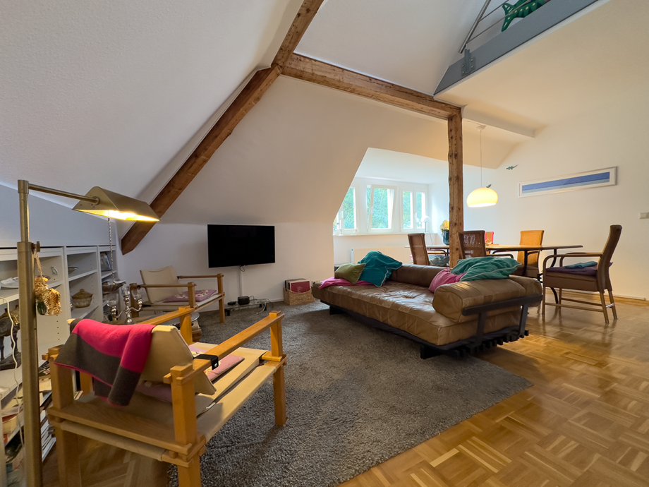 Wohn- und Essbereich Dachgeschosswohnung Minden