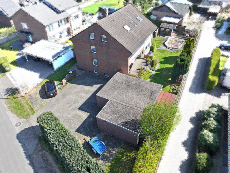S�d-West-Ansicht Zweifamilienhaus Minden