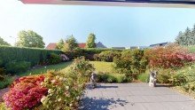 Blick in den Garten Ein- bis Zweifamilienhaus mit S�dgrundst�ck in Minden - D�tzen