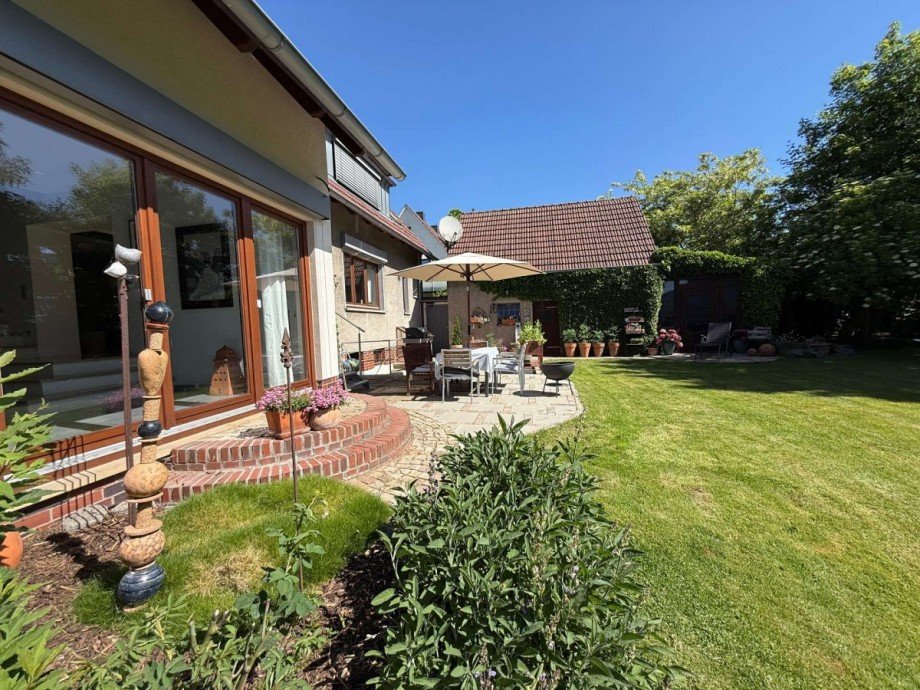 Gartenansicht Einfamilienhaus Hille