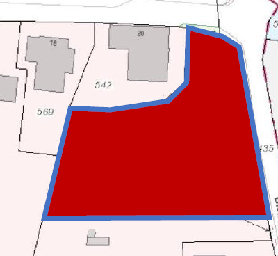 beispielhafte Grundst�cksteilung Wohngrundst�ck Minden