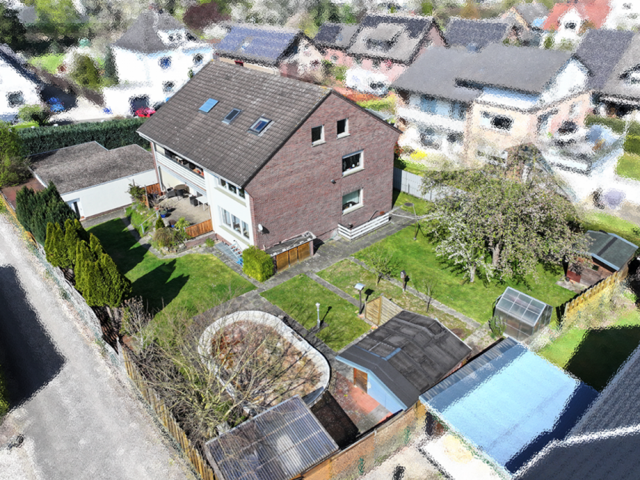 S�d-Ost-Ansicht Zweifamilienhaus Minden