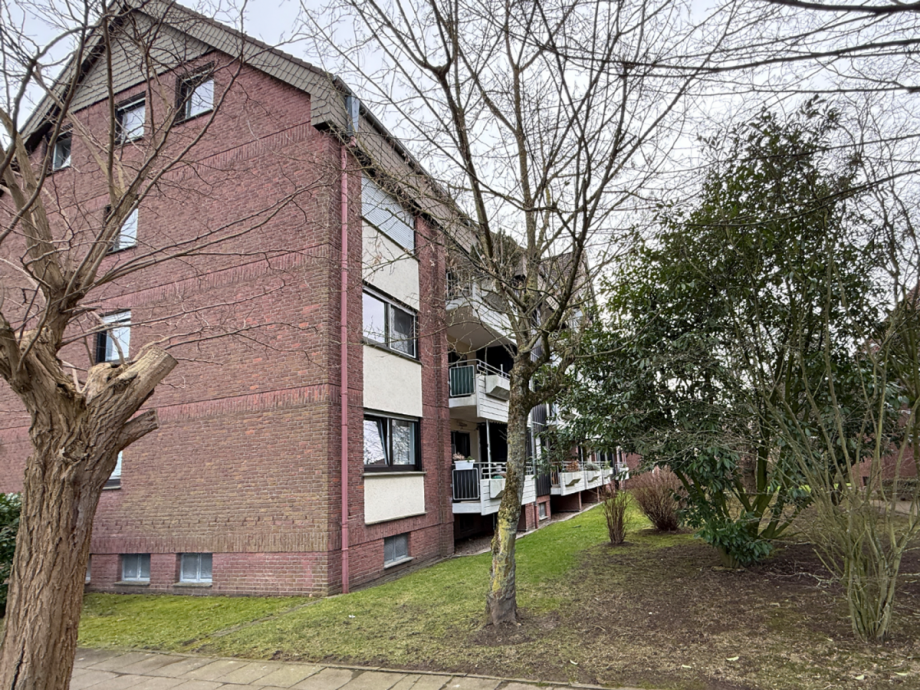 R�ckansicht Etagenwohnung Minden
