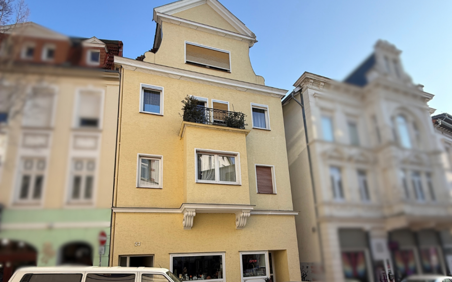 Frontansicht Wohn- / Gesch�ftshaus Minden