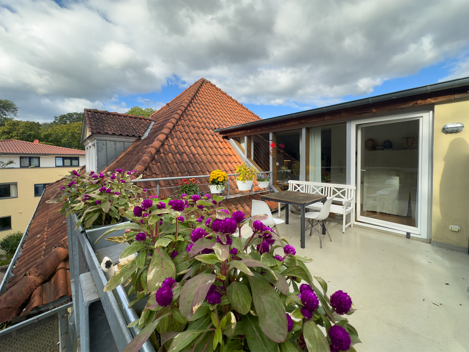 Sonnige Dachterrasse Dachgeschosswohnung Minden