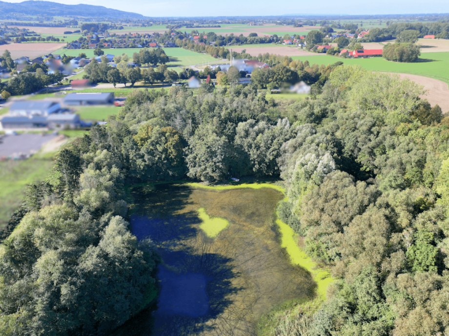 Luftbildaufnahme Grundst�ck Hille