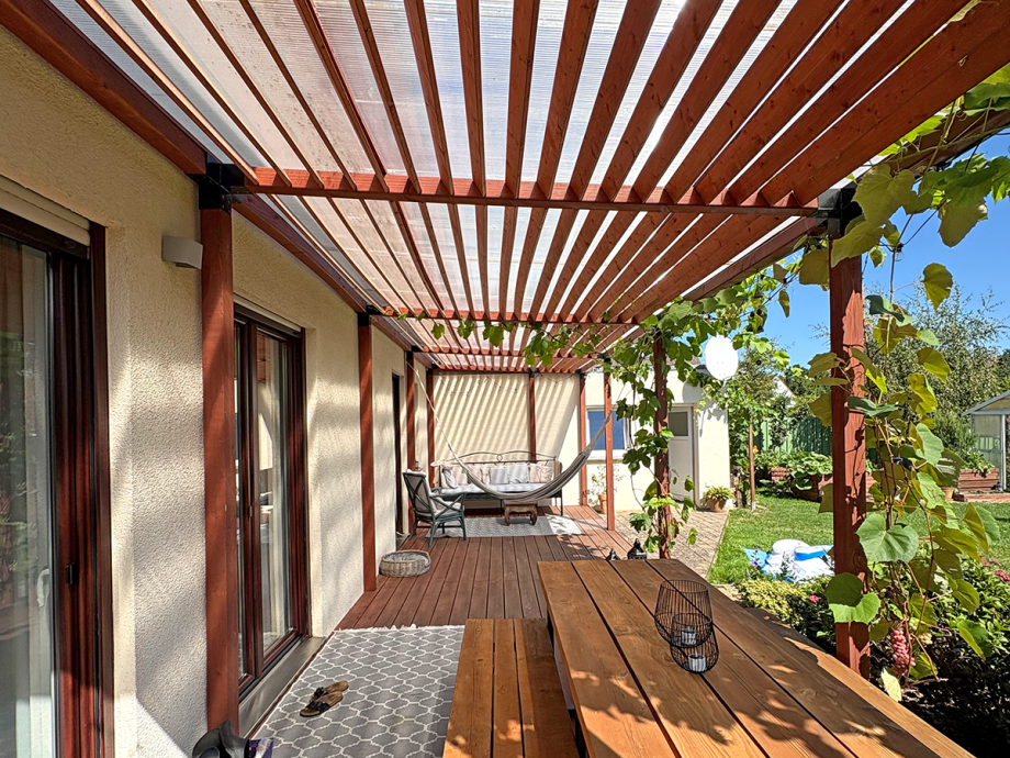 �berdachte Terrasse Einfamilienhaus B�ckeburg