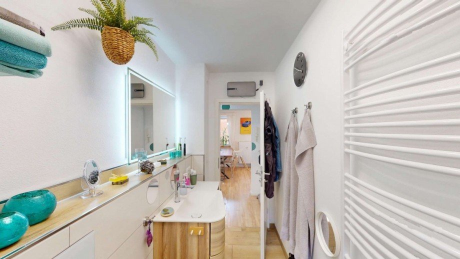 Modernes Tageslichtbad Erdgeschosswohnung Bad Eilsen