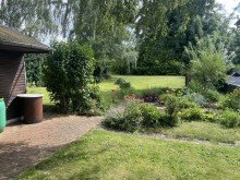 Gartenansicht Verkauft: Doppelhaush�lfte, mit Bauplatz, in Minden