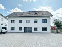 Eingangsbereich / Nord-Ansicht Wohnen & Leben im modernen Neubau, in zentraler Lage von Hille - Obergeschoss rechts