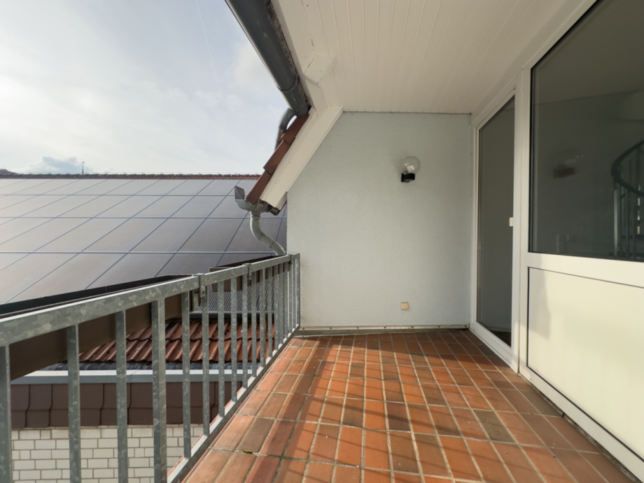 Loggia vor dem Wohnbereich Wohnung B�ckeburg