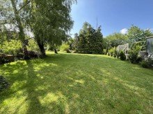 Gartenansicht und m�gliches Baugrundst�ck Verkauft: Doppelhaush�lfte, mit Bauplatz, in Minden