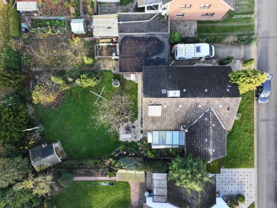 Vogelperspektive Einfamilienhaus Petershagen