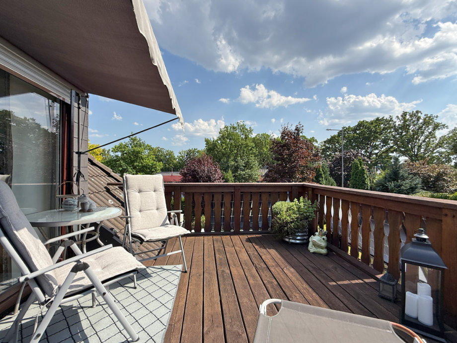Balkon vor dem Wohnbereich (OG) Haus Minden
