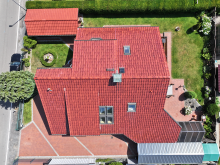 Vogelperspektive Beeindruckendes Architektenhaus in familienfreundlicher Lage von Minden