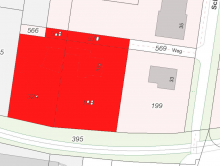 Lageplan 2 Baugrundst�ck im II. Innenstadtring - ideal f�r Bautr�ger und Investoren